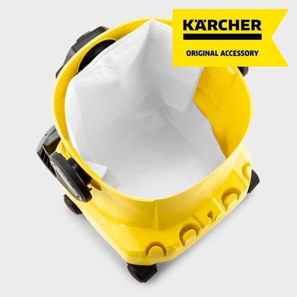 Bomuldsfilterpose WD4 til WD6 (4 styk) - KARCHER - 28630060 hvid