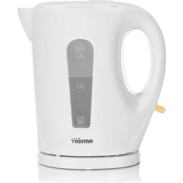 TRISTAR WK3380 vedenkeitin - 1,7L Tilavuus - 1850-2200W - BPA-vapaa - Irrotettava suodatin - Valkoinen