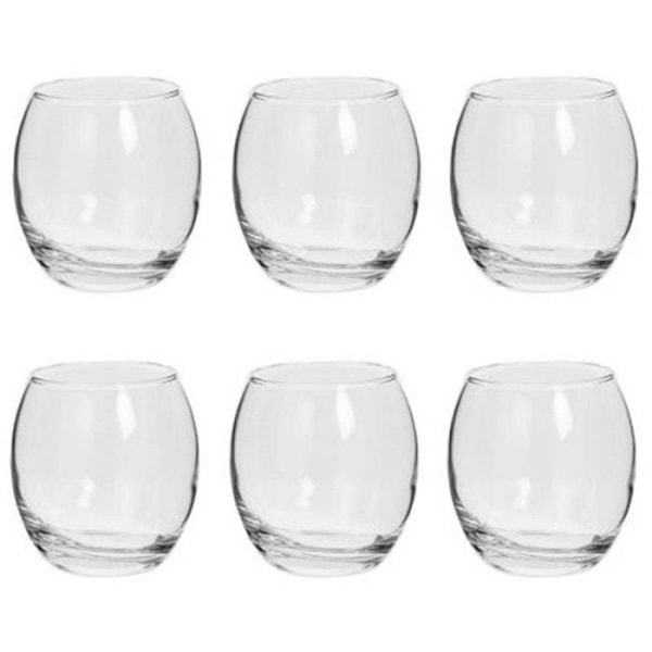 Tumlare - Cesari'Eau - Set om 6 - 40cl - Transparent - Platt glas Transparent