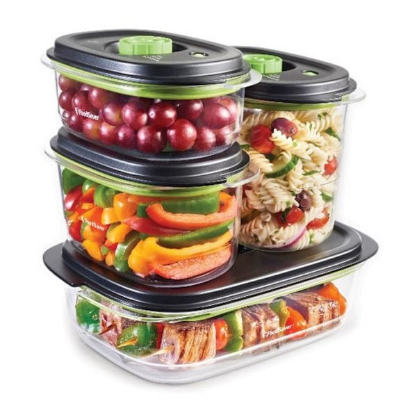 Friskesboks - Foodsaver - 2,3L - Ultra-holdbart Tritan - Mikrobølgeovns-kompatibel - Indbygget marinademode Transparent