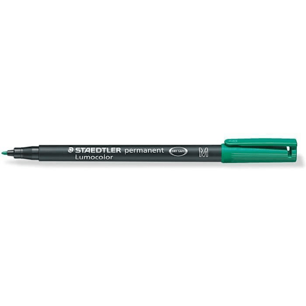 Pysyvä tusse - Staedtler - 10 kpl - Vihreä väri - Kestämätön - Opaque Grøn
