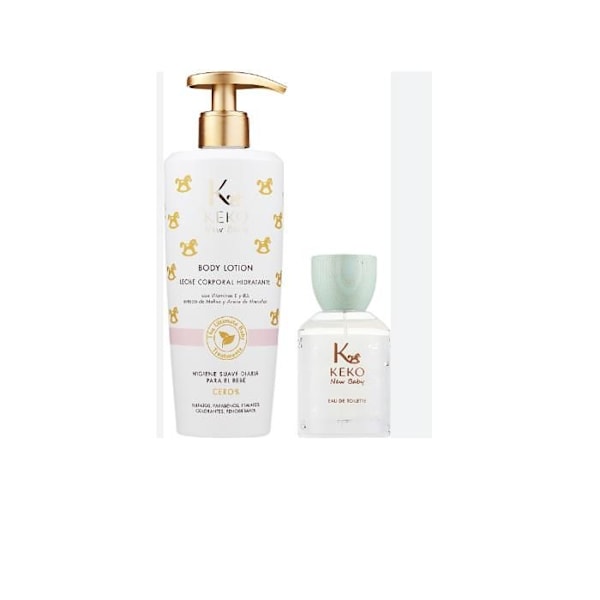 sort tulipan gavesæt keko bodylotion + cologne 100 ml + gavehåndklæde