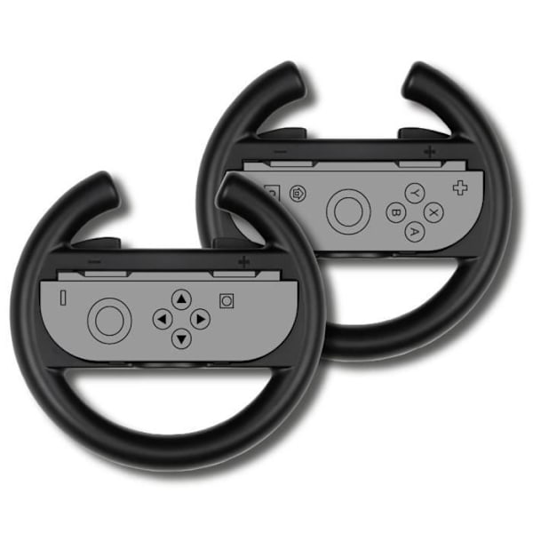 Paret av ratt - KONIX - För Joy-Con-kontroller Nintendo Switch 2 - Svart Svart
