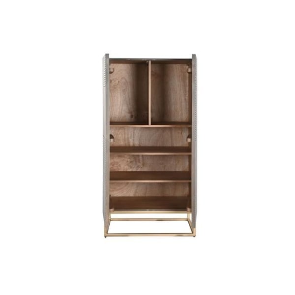 Garderobe - Jamun Træ - Moderne - 70 x 38 x 140 cm - Hvid