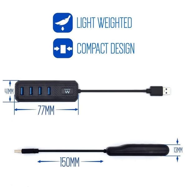 USB-hub - EMINENT - EW1138 - 4 porte - USB 3.1 - 5 Gbps