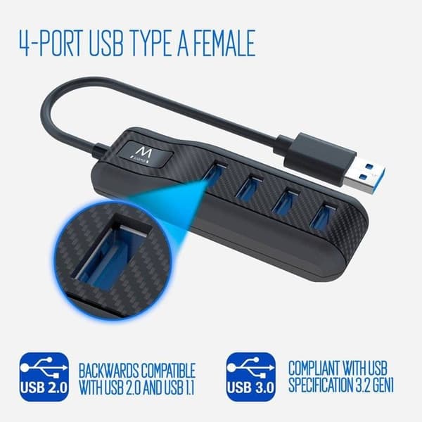 USB-hub - EMINENT - EW1138 - 4 porte - USB 3.1 - 5 Gbps