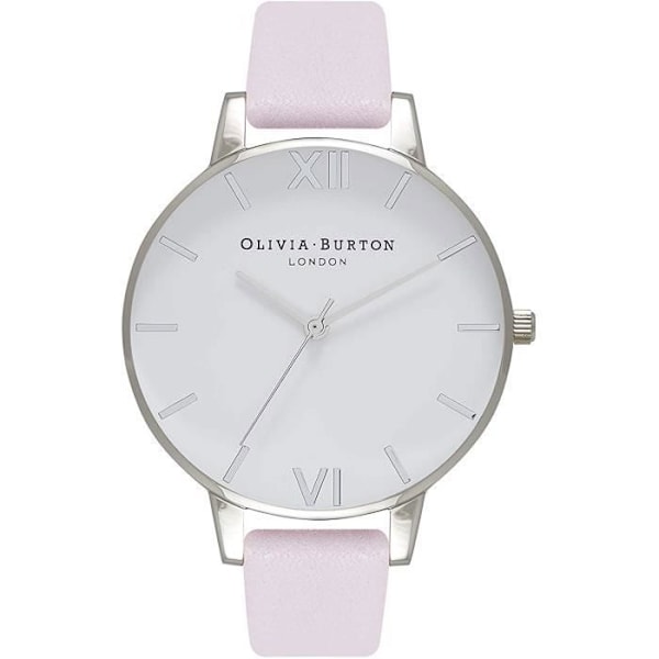 Damklocka - Analog - Ob16bdw34 - Äkta läder - Silverfodral - 38 mm Silver, Vit