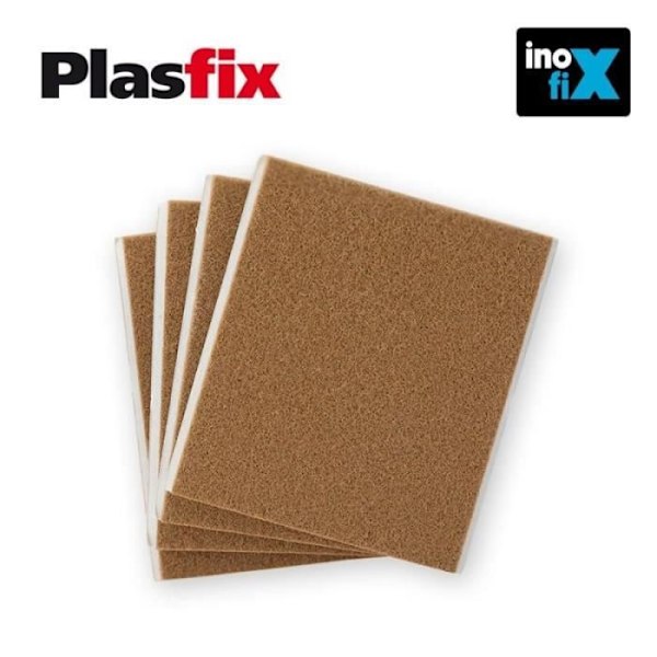 Liimapintaiset synteettiset tussit - Plasfix - Inofix - 4 pakkausta - Ruskea - 100x85mm kastanj