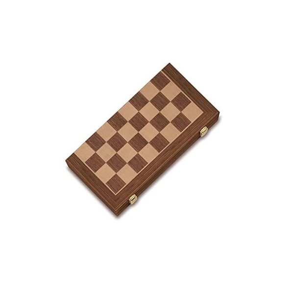 Schackspel - CAYRO - 1601 - Intarsia - 41 x 41 cm - För vuxna och barn från 8 år Brunt och vitt