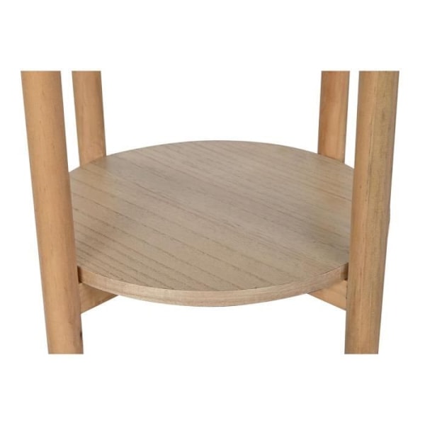 naturligt rattan sidebord paulownia træ (38 x 38 x 54,5 cm)