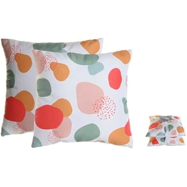 Kuddar - HOME ESPRIT - Set om 2 - Flerfärgad - 45 x 45 cm - Modern design Flerfärgad