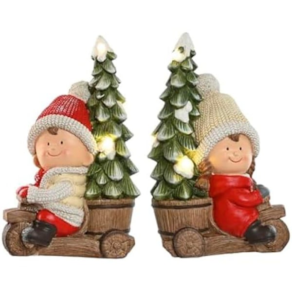 Julepynt - HOME ESPRIT - Flerfarvet - 20 x 31,5 x 50 cm - 2 enheder - Indendørs mångfärgad