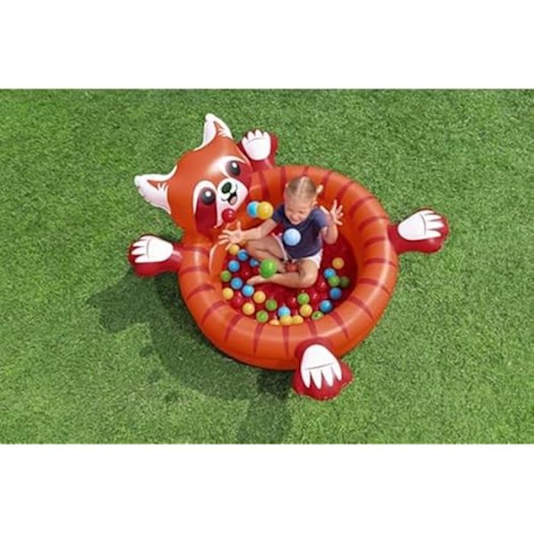 Pallomeri - BESTWAY - Leikkisä Punainen Panda - 50 palloa - 107 cm x 94 cm x 58 cm - Oranssi Orange