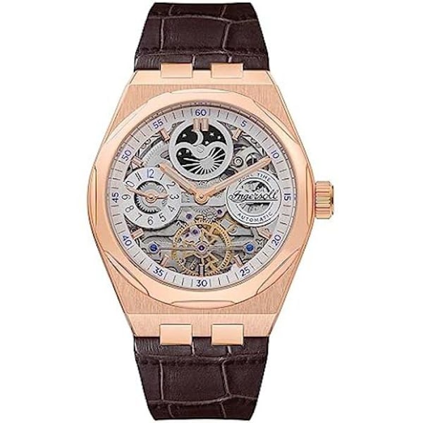 Ingersoll 1892 The Broadway Automatisk Ur til Mænd 43 mm med Skeleton Ciferramme og Læderrem