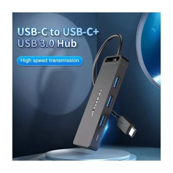 USB-hubi - VENTION - TGTBB - 3xUSB 3.0 - 1x USB-C - 1x MicroUSB PD