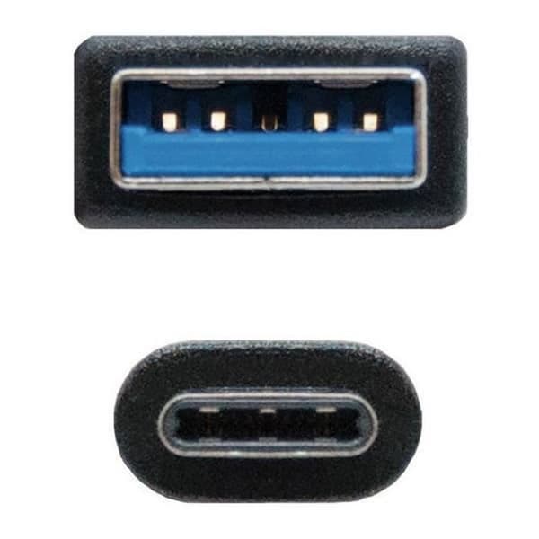 USB A–USB C -kaapeli NANOCABLE 10.01.4001-L150 (1,5M) - - - NANOCABLE