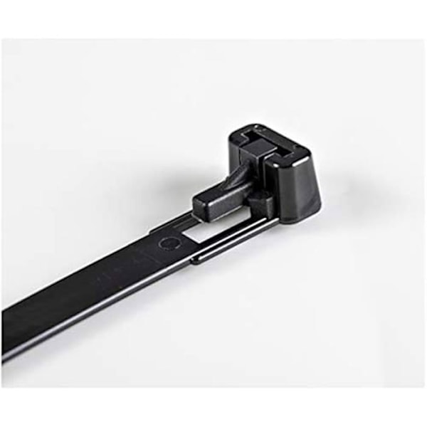 Uudelleenkäytettävät letkunkiristimet 15cm Musta - Leveys 7mm - Halk. 35mm palkki - Vastus 22kg - Irrotettava Colson Nylon -