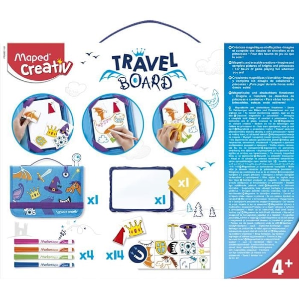 MAPED CREATIV - Travel Board - Nomadisk skifer magnetiske og sletbare tegninger