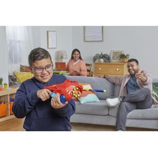 Nerf Junior Wild Lionfury, dartblaster, 16 Nerf Elite dart, fra 6 år og opefter Flerfärgad