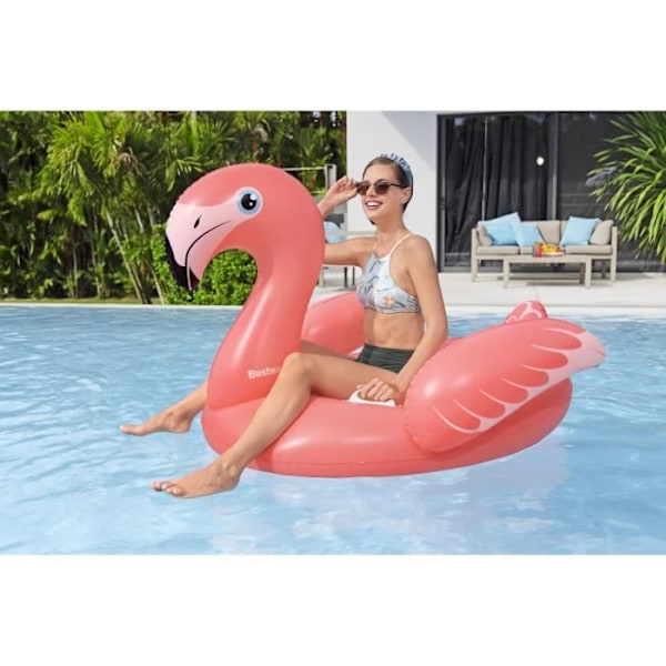 Booey, jota voi ratsastaa - Bestway - Flamingo - 168 x 120 cm Rosa