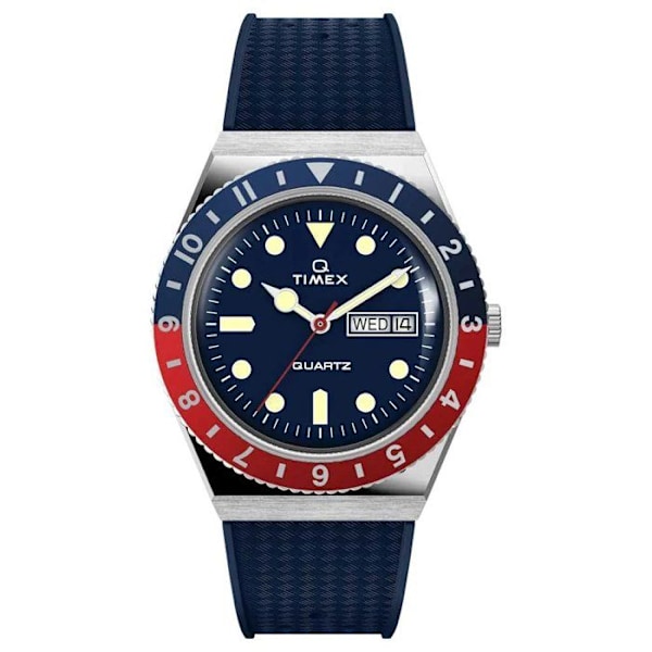 Montre - Timex - TW2V32100 - Quartz - Analog - Blå silikon 21 cm Blå