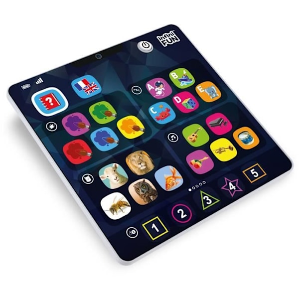 Opettavainen tabletti - KD - Ensimmäinen opettavani tabletti - Erittäin ohut ja kevyt ensimmäisiin oppimisiin sort