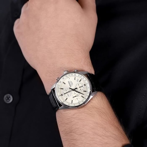 Klocka - Seiko - SSB383P1 - Sport - Läder - Vattentålighet 10 Atm