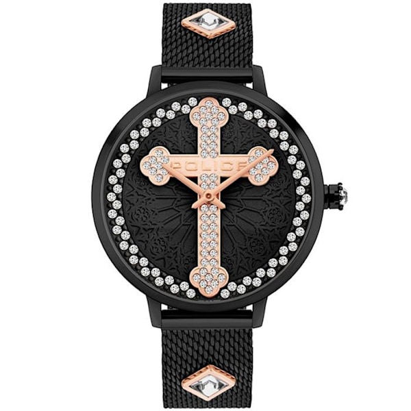 Dameur - Police - PL16031MSB02M - Læder - Rustfrit stål - 36MM