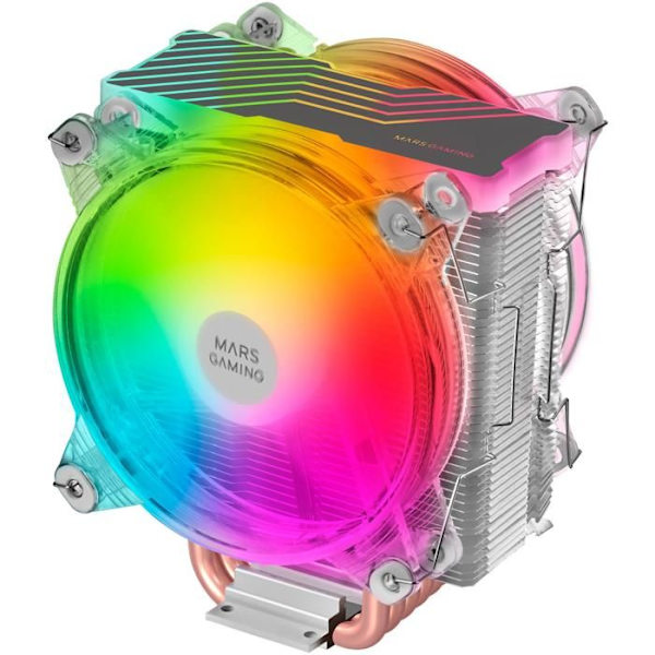 Ventilator til processor - Mars Gaming - MCPU66 RGB - Transparent - Socket AM4 - Aluminium