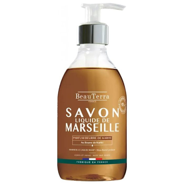 Nestesaippua - Beau Terra - Marseille - 300ml - Sheavoi - Ilman säilöntäaineita
