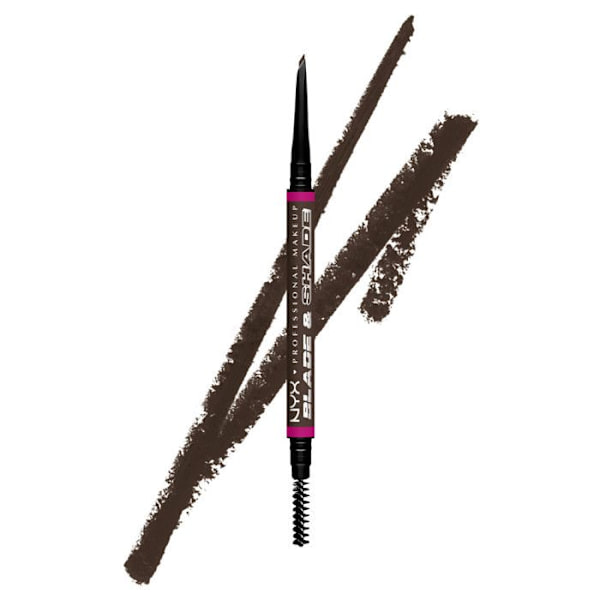NYX Professional Makeup Blade & Shade, kaksoispäinen kulmakynä, kesto jopa 16h, Espresso Espresso
