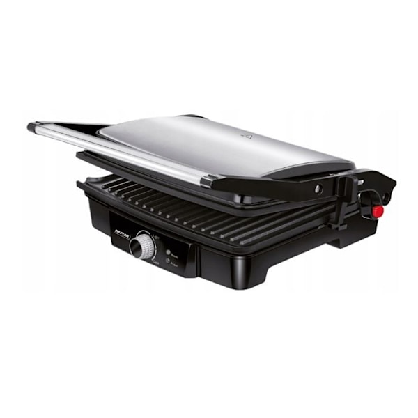 Grill, Kontaktgrill, Højderegulerbar, 180° Åbning, Non-stick Plader MPM MGR-09M 2000W Sort/Sølv 00149