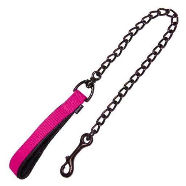 Kaskausketju - Gloria Pets - Klassinen - 120cm - 3mm - Vaaleanpunainen - Kumipehmustettu Rosa