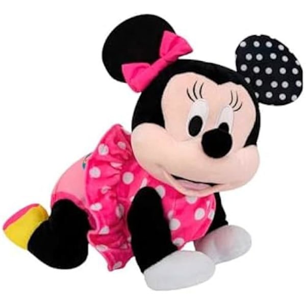 Interaktiv plyschleksak - CLEMENTONI - Baby Minnie - Hjälper till med de första stegen - Lär ut siffror - Säker design Flerfärgad