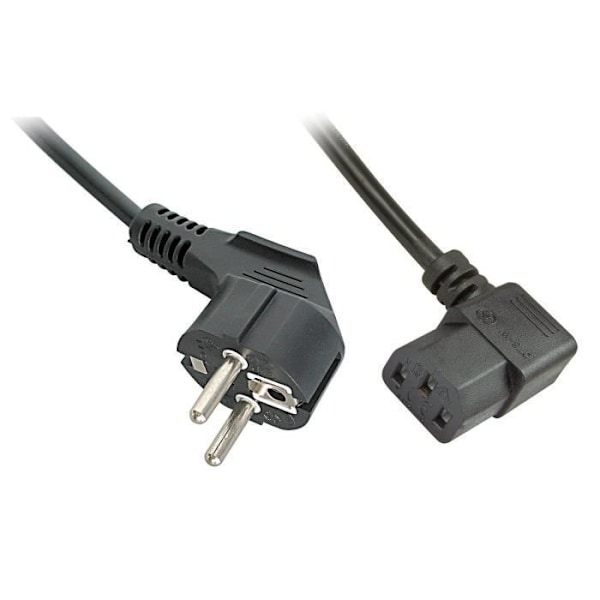 LINDY IEC kulmikas virtajohto - 2m