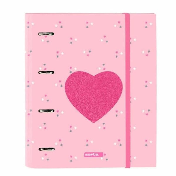 Ringpärm - Safta - Älska dig själv - A4 - Rosa - 300D Polyester - 80 g/m² Rosa