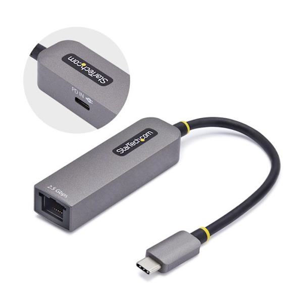 USB-C - Ethernet - STARTECH - 2.5GbE - 100W PD Pass-Through - Yhteensopiva Windows/Mac/Linux