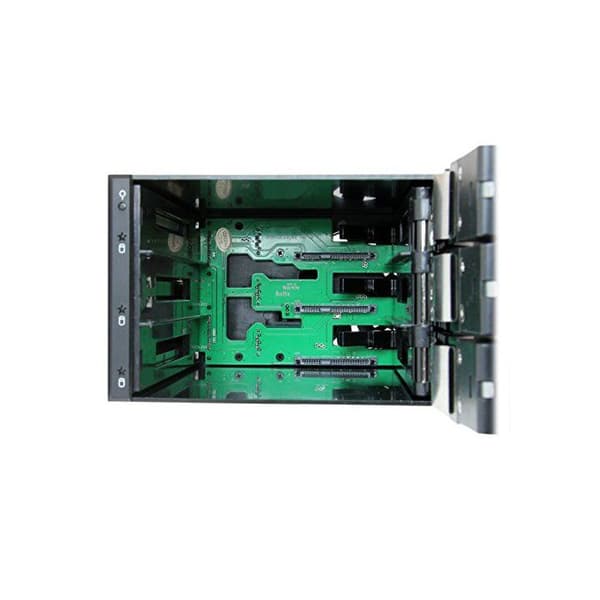STARTECH Hard Drive Rack Backplane Mobile - Aluminium uden skuffe - 3 SAS II/SATA III 6Gbps harddisk, Hot Swap