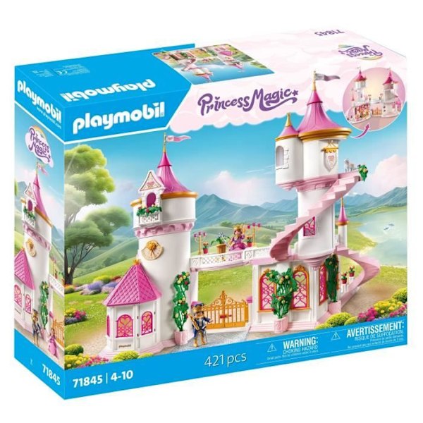 PLAYMOBIL 71845 Palads med kongeligt par og 2 troner, De magiske prinsesser, 421 dele, Fra 4 år Flerfärgad