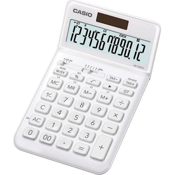 CASIO Bordregnemaskine JW-200SC-WE-S-EP hvid