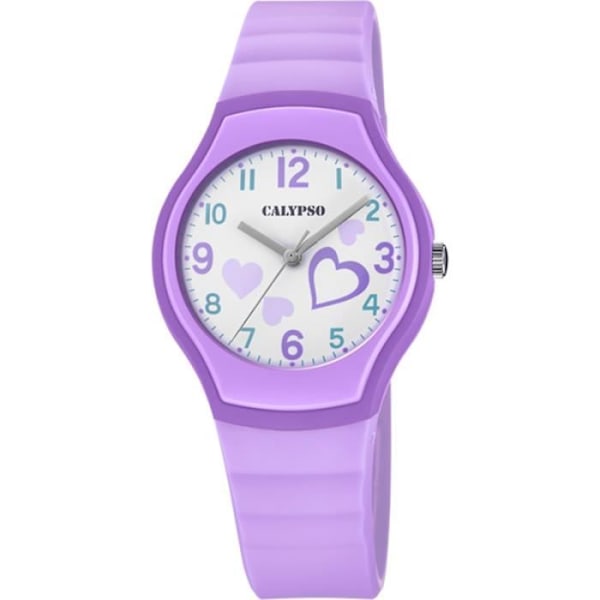 Kello - CALYPSO - K5806/3 - Violettisilicone - Vedenpitävyys 5 ATM - Lasten Yhdistetty
