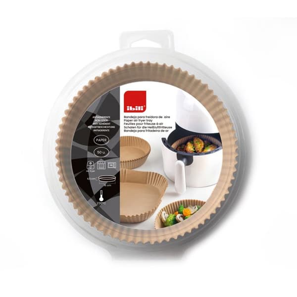 50 engangs-runde luftfryer 20 cm - Ibili Brun