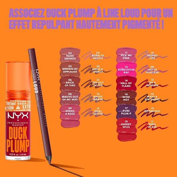 NYX Professional Makeup täyteläinen huulilakka, intensiivinen väri, erittäin pigmentoitunut, erittäin kiiltävä viimeistely, öljyllä Klart kryddig