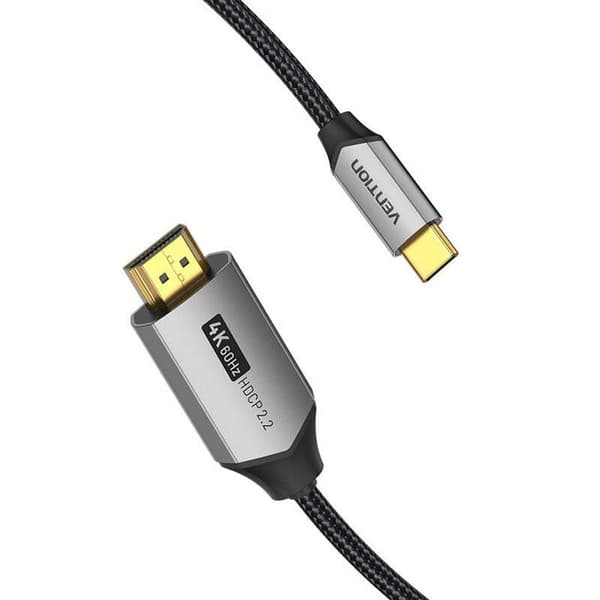 HDMI-kaapeli - VENTION - CRBBH - 4K UHD - 60 Hz - 2 m - USB-C:sta HDMI:hen