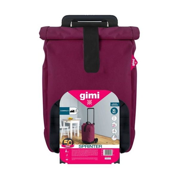 Gåvogn - Gimi gåvogn - 168405 - Sprinter Violet, Stål og Polyester, Aubergine, 50l Grå