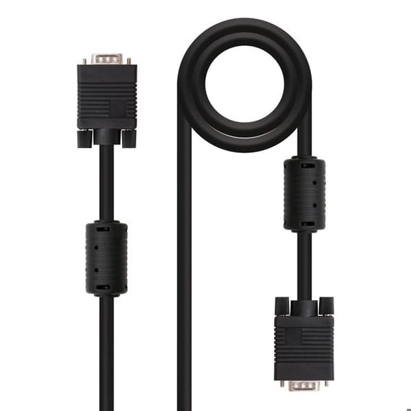 Nanokabel 10.15.0103, 3 m, VGA (D-Sub), VGA (D-Sub), han, han, sort