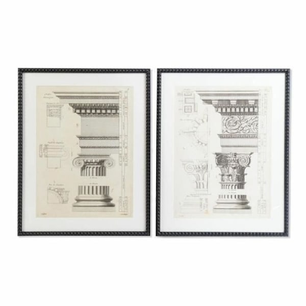 DKD Heminredningsram (60 x 3 x 76 cm) (2 enheter)