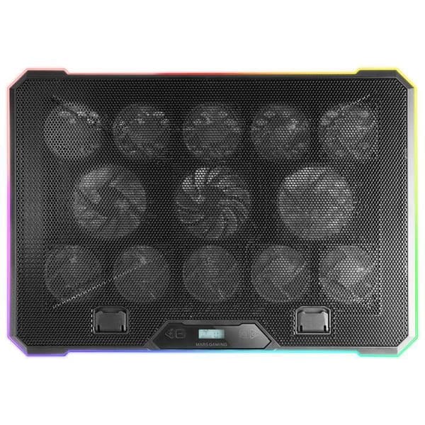 Kølebase - Mars Gaming - MNBC13 - 13 Blæsere - RGB-belysning - 8 Positioner