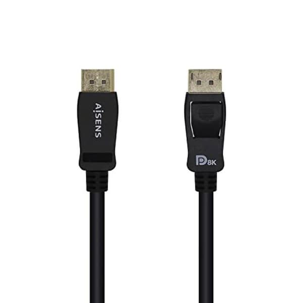 DisplayPort-kabel - AISENS - A149-0430 - 0,5M - 8K - Sort