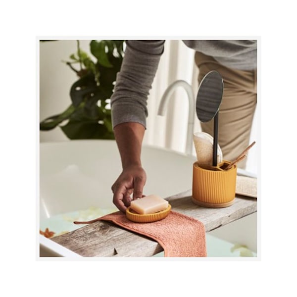 Design Tvålkopp "Modern" 12cm Senap Gul senap